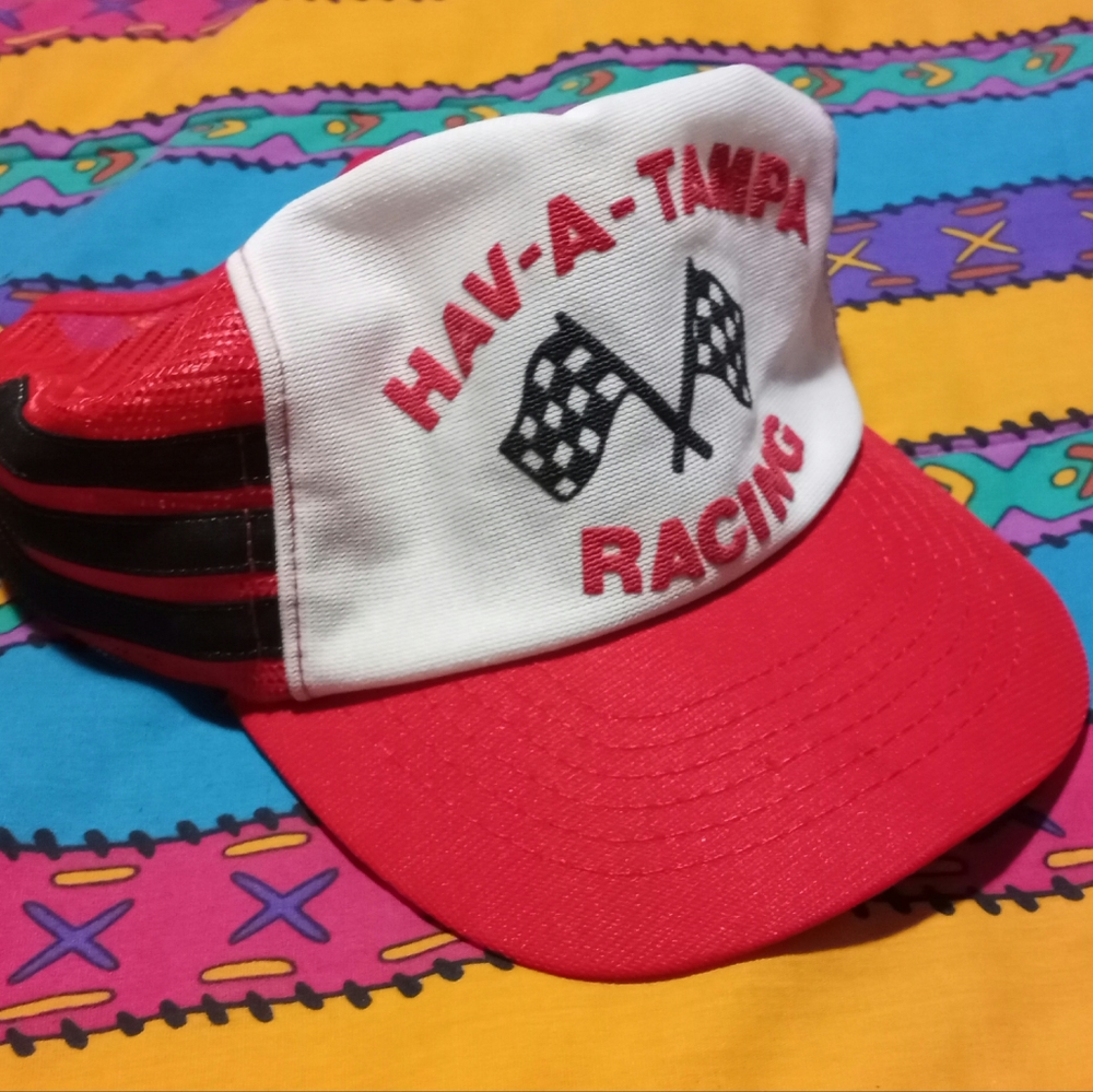 70's-80's Hav-a-Tampa Three Stripe Trucker hat